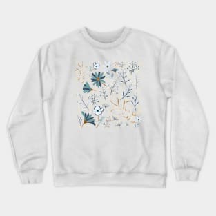 Ice Blue Fantasy Garden Crewneck Sweatshirt